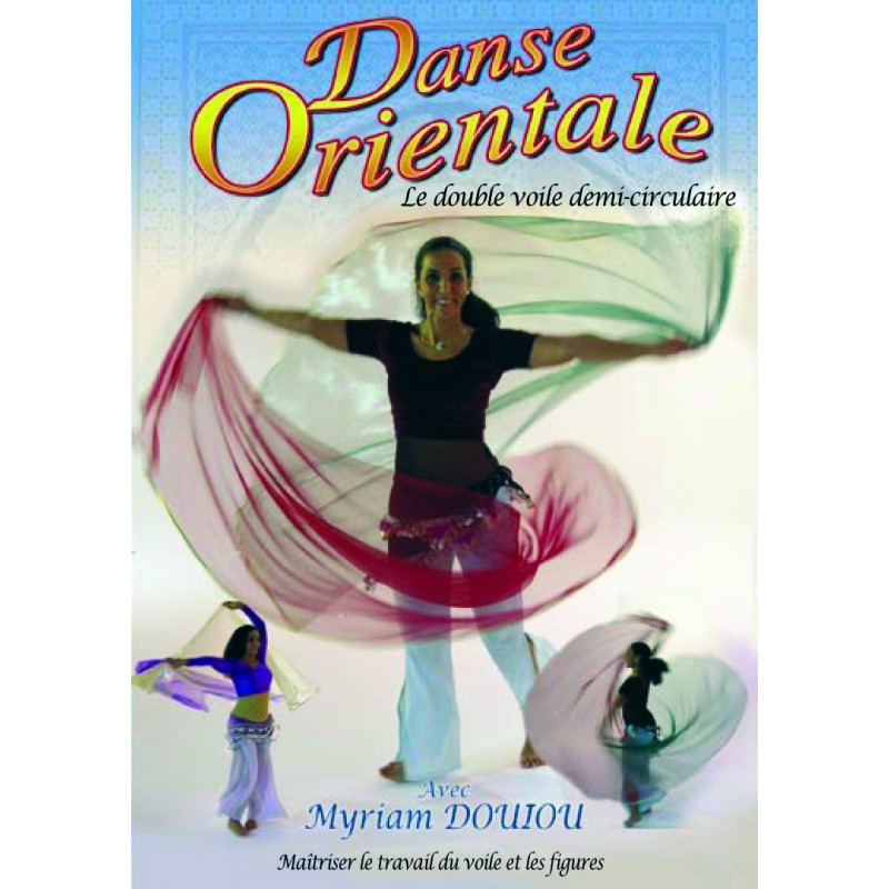 DOUBLE VOILE DEMI CIRCULAIRE  DVD DANSE ORIENTALE