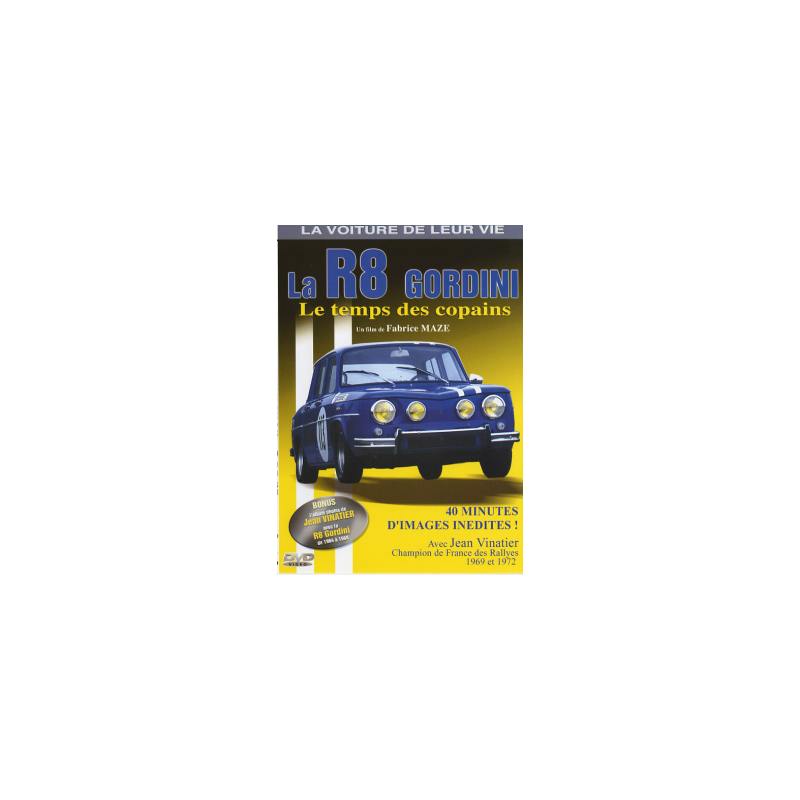 R 8 GORDINI - DVD LE TEMPS DES COPAINS