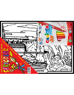 Collioure. Tableau à colorier Sericolor® avec contours... 2