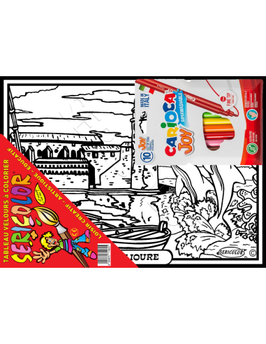 Collioure. Tableau à colorier Sericolor® avec...