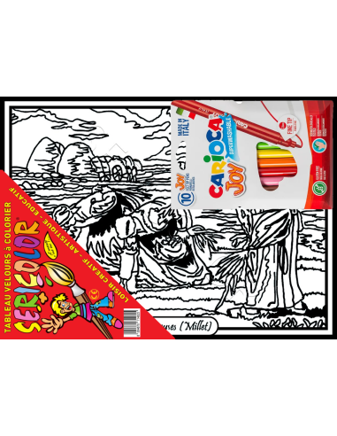 Les Glaneuses (Millet). Tableau à colorier...