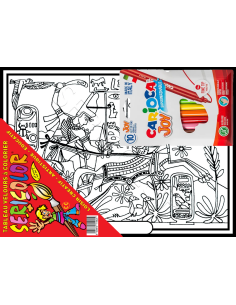 Le char égyptien. Tableau à colorier Sericolor® avec... 2