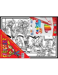Les 4 mousquetaires. Tableau à colorier Sericolor® avec... 2
