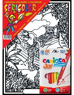 Les léopards. Tableau à colorier Sericolor® avec contours... 2