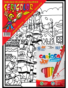 Le rugby. Tableau à colorier Sericolor® avec contours... 2