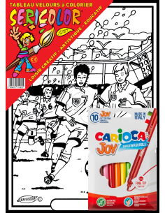 Le football. Tableau à colorier Sericolor® avec contours... 2