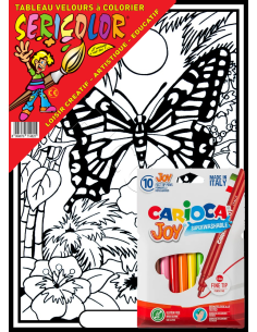 Le papillon orange. Tableau à colorier Sericolor® avec... 2