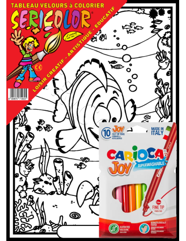 Le poisson clown. Tableau à colorier Sericolor®...