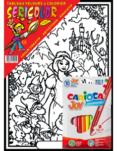 Blanche-Neige et les 7 nains. Tableau à colorier... 2