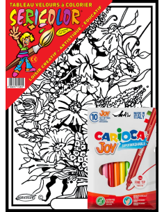 Le bouquet de fleurs. Tableau à colorier Sericolor® avec... 2