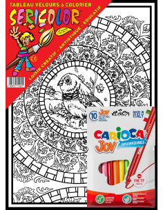 Mandala de l'oiseau. Tableau à colorier Sericolor® avec... 2