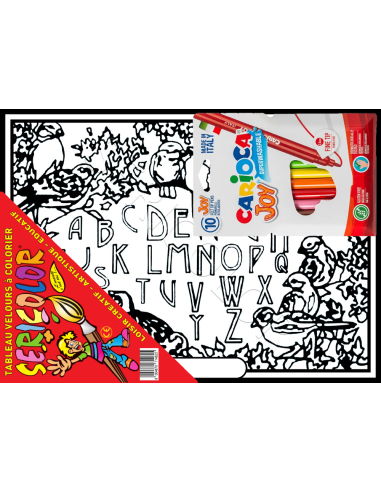 L'alphabet des oiseaux. Tableau à colorier...