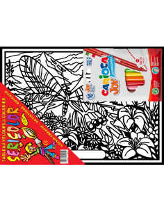 Le papillon des montagnes. Tableau à colorier Sericolor®... 2