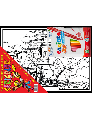 La caravelle. Tableau à colorier Sericolor®...
