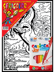 Le cheval cabré. Tableau à colorier Sericolor® avec... 2