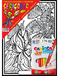 Les poissons exotiques. Tableau à colorier Sericolor®... 2