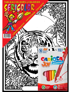 Le tigre. Tableau à colorier Sericolor® avec contours... 2