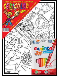 Le caméléon par Gregory. Tableau à colorier Sericolor®... 2