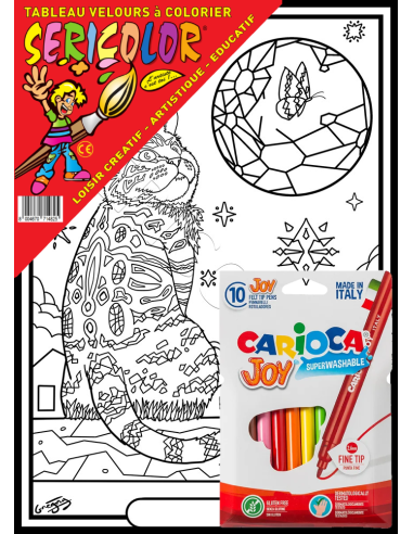 Le chat par Gregory. Tableau à colorier...