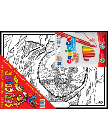 L'ours par Gregory. Tableau à colorier...