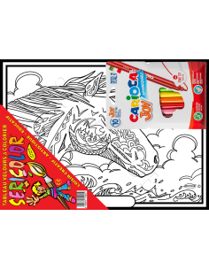 Le cheval par Gregory. Tableau à colorier Sericolor® avec... 2