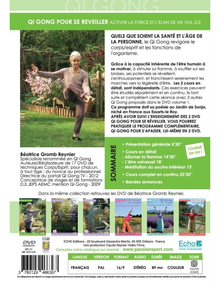 QI GONG - POUR SE REVEILLER - ACTIVER LA FORCE ET L'ELAN DE VIE - DVD