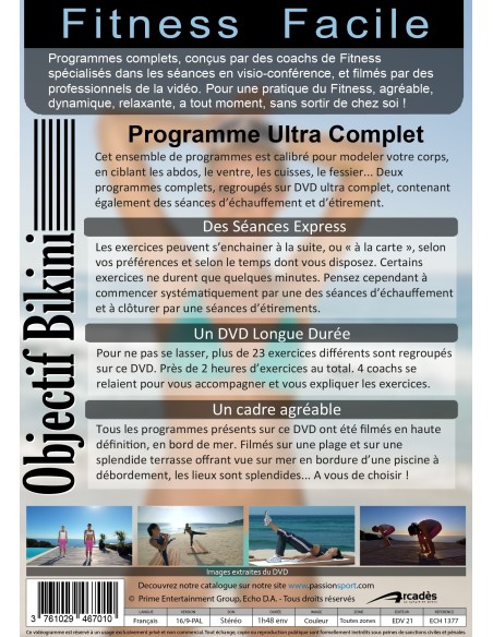 OBJECTIF BIKINI - DVD FITNESS FACILE